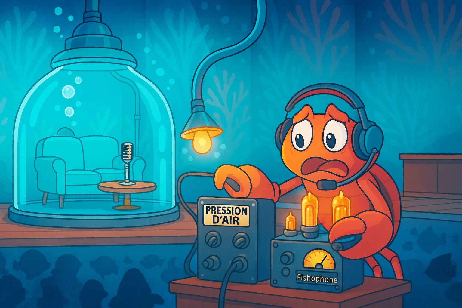 Prototype du bocal pressurisé sur le plateau